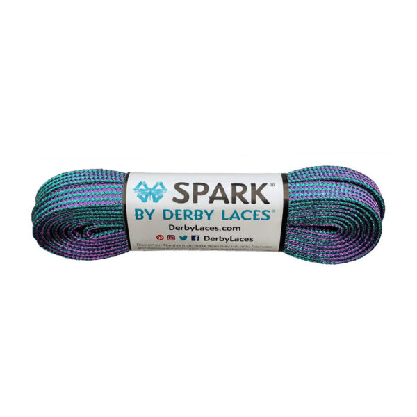 Derby Laces Spark - Purple Teal Stripe - 274см