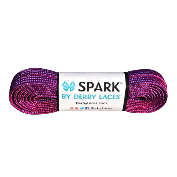 Derby Laces Spark - Pink Purple Stripe - 274см